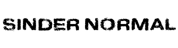 Sinder Normal Font