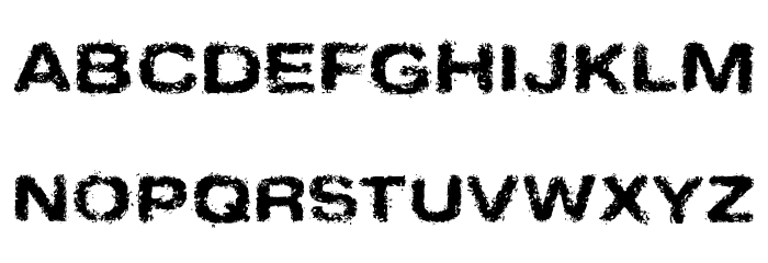Sinder Normal Font LOWERCASE