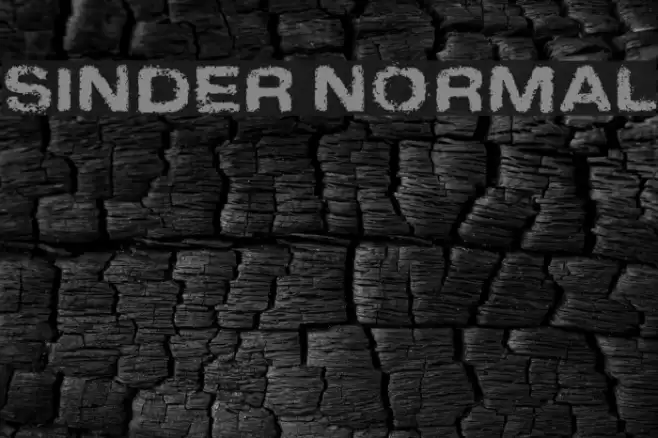 Sinder Normal Font examples