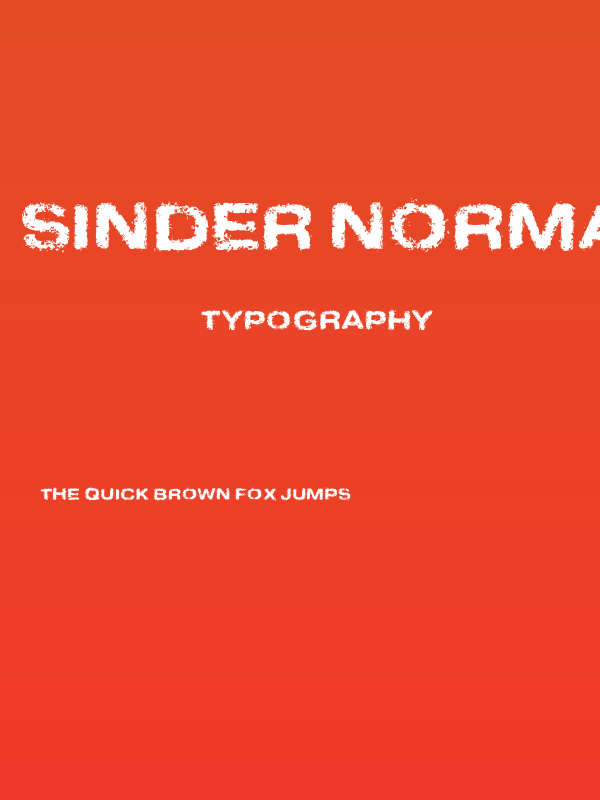 Sinder Normal Poster