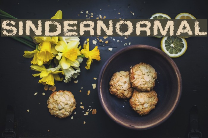 SinderNormal Font examples