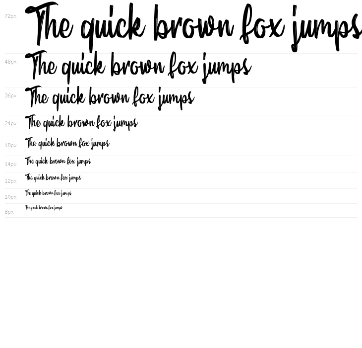 SindoroScriptDEMO-Regular Waterfall