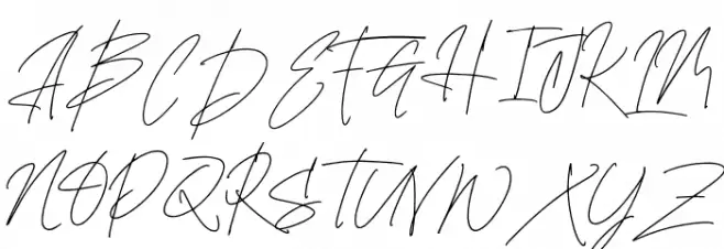 SindupenSignature-Regular Schriftart Groß