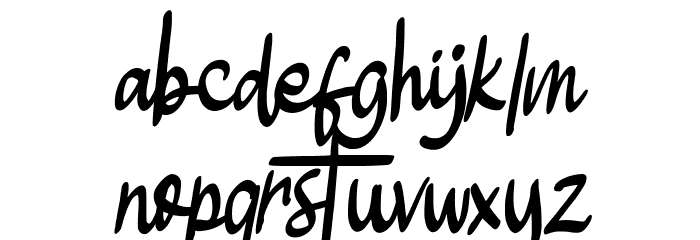 Sindyceta Font LOWERCASE