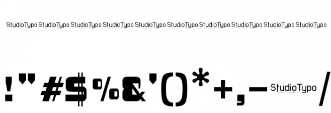 Sinema Font OTHER CHARS