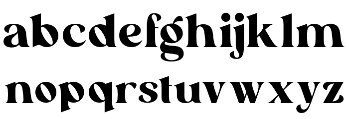 Sinerva Font LOWERCASE