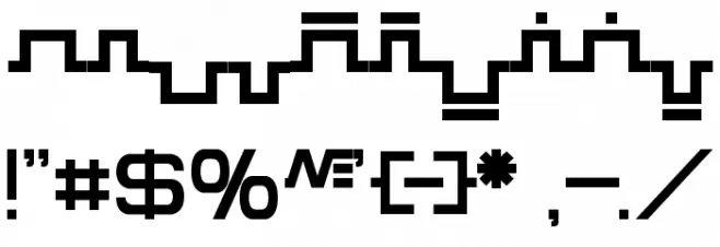 Sinescript Font OTHER CHARS