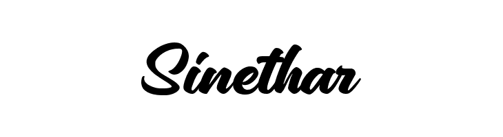 Sinethar  Frei Schriftart Herunterladen