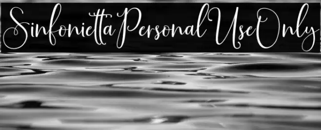 SinfoniettaPersonalUseOnly Font examples