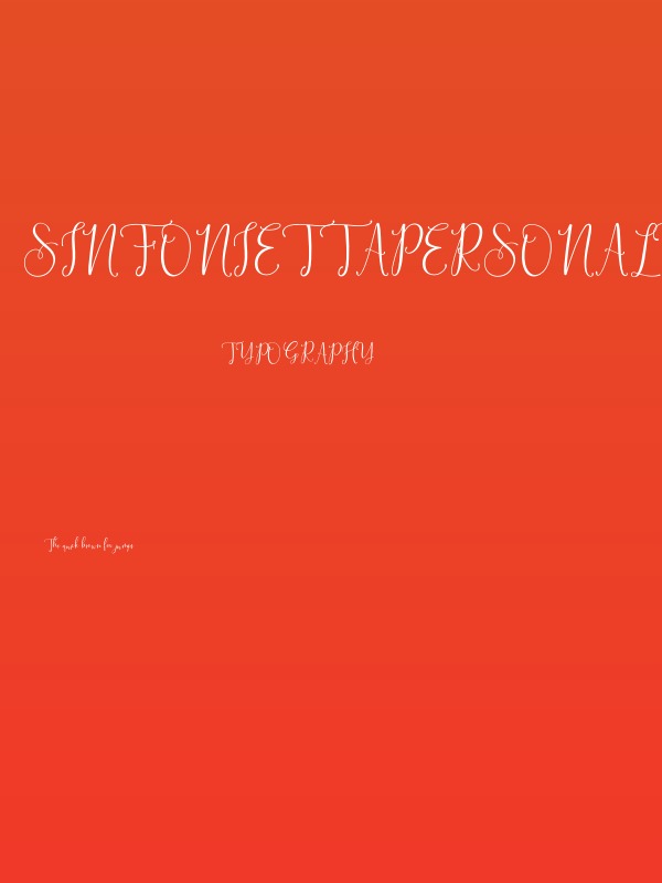 SinfoniettaPersonalUseOnly Poster