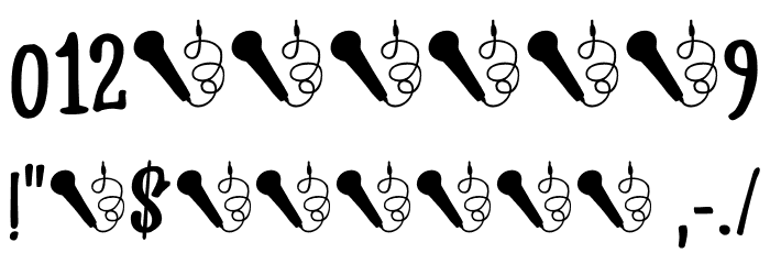 Sing Along DEMO Regular Font OTHER CHARS