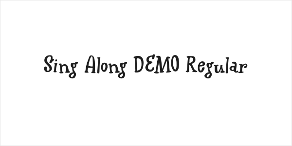 Sing Along DEMO Regular Logo