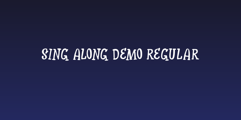 Sing Along DEMO Regular Social Header