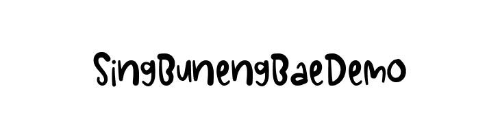 Sing Buneng Bae Demo  font caratteri gratis