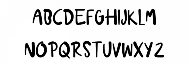 Sing Buneng Bae Demo Schriftart Groß