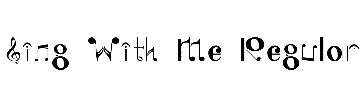 Sing With Me Regular  Frei Schriftart Herunterladen