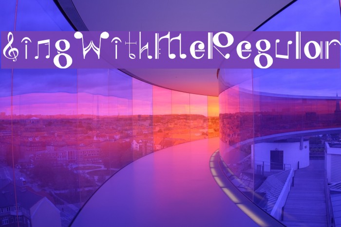 Sing With Me Regular Font examples