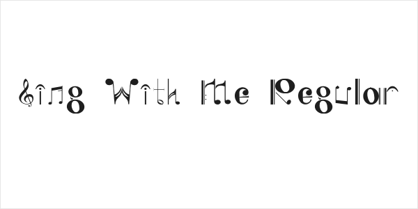 Sing With Me Regular Logo