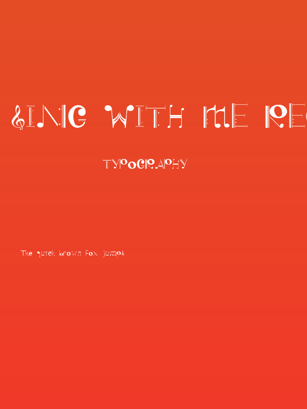 Sing With Me Regular Poster