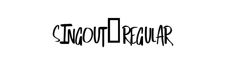 SingOut-Regular  font caratteri gratis