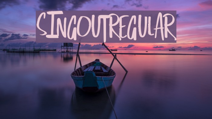 SingOut-Regular Font examples