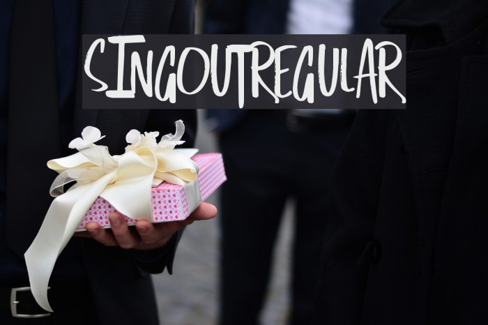SingOut-Regular Font examples