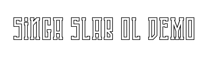 Singa Slab OL DEMO  नि: शुल्क फ़ॉन्ट्स डाउनलोड