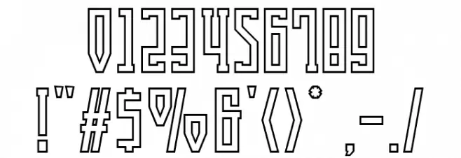 Singa Slab OL DEMO Font OTHER CHARS