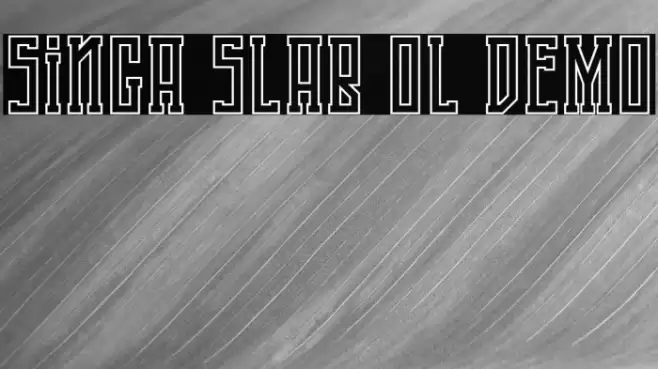 Singa Slab OL DEMO Font examples