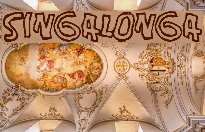 Singalonga Font examples