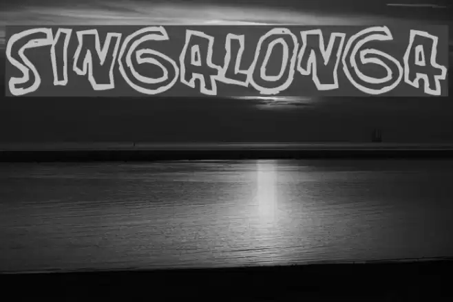 Singalonga Font examples