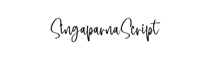 SingaparnaScript  フリーフォントのダウンロード