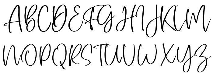 SingaparnaScript Font UPPERCASE