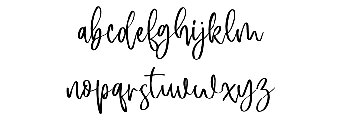 SingaparnaScript Font LOWERCASE