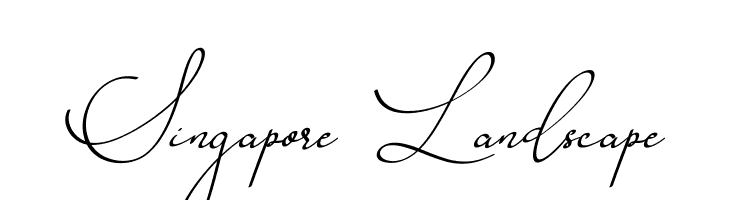 Singapore Landscape  免费字体下载