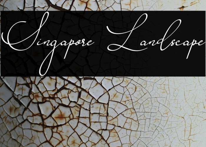 Singapore Landscape Font examples