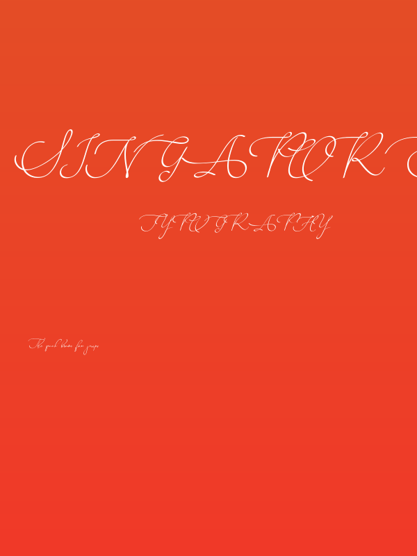 Singapore Landscape Poster