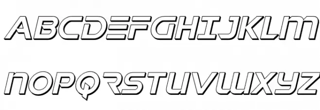 Singapore Sling 3D Italic Polices MAJUSCULES