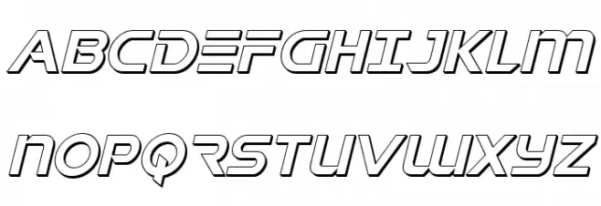 Singapore Sling 3D Italic Schriftart Groß