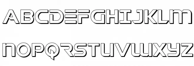 Singapore Sling 3D Schriftart Groß