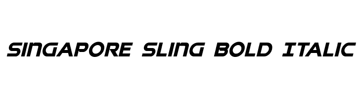 Singapore Sling Bold Italic  नि: शुल्क फ़ॉन्ट्स डाउनलोड