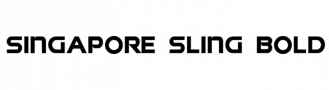 Singapore Sling Bold  Descarca Fonturi Gratis