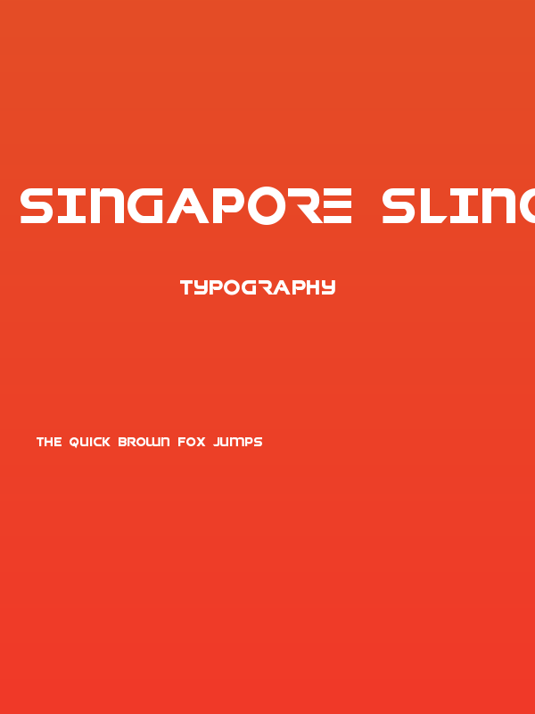 Singapore Sling Bold Poster