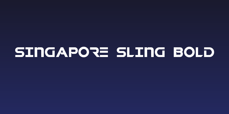 Singapore Sling Bold Social Header