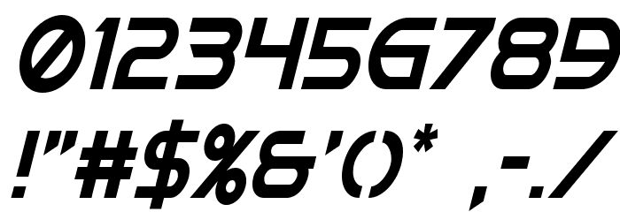 Singapore Sling Condensed Italic Font Alte caractere