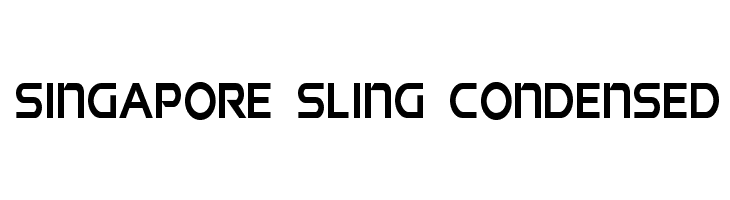 Singapore Sling Condensed  les polices de caractères gratuit tlcharger