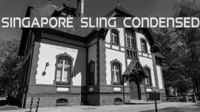 Singapore Sling Condensed Font examples