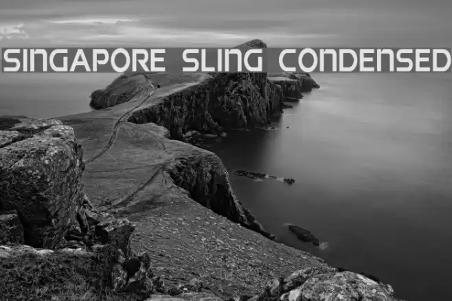 Singapore Sling Condensed Font examples