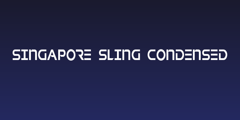 Singapore Sling Condensed Social Header