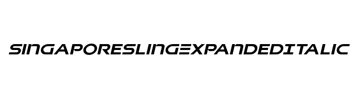 Singapore Sling Expanded Italic  Descarca Fonturi Gratis